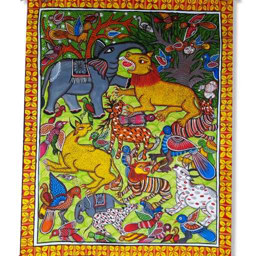 Pattachitra-Wildlife-Sonajuri-Arts-1024×1024