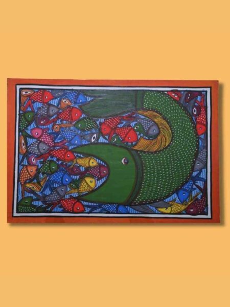 Angry Fish Pattachitra Painting – DPMP
