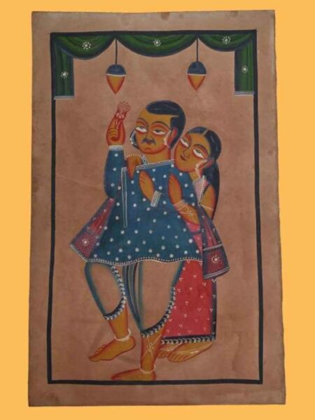 Love Couple Pattachitra Painting #3