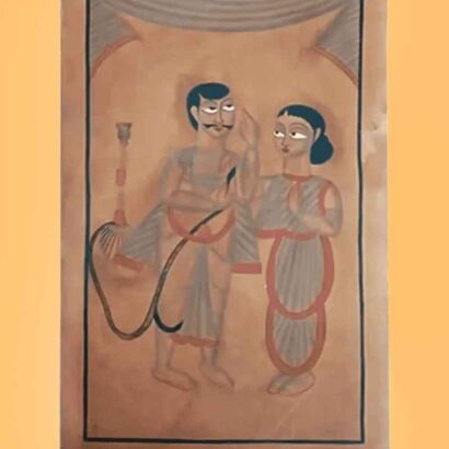 Bengali Couple Pattachitra Painting