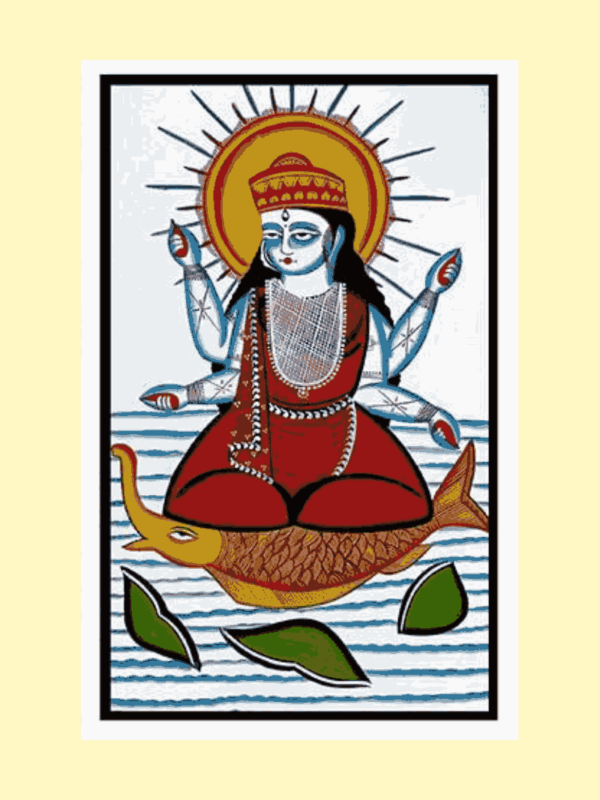 Energy Radiation Pattachitra Painting