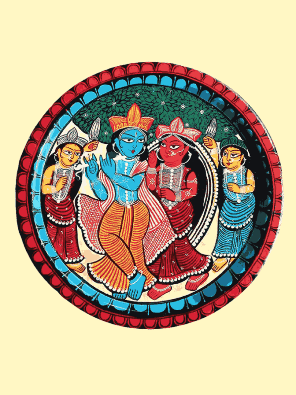 Krishna Leela Pattachitra Art