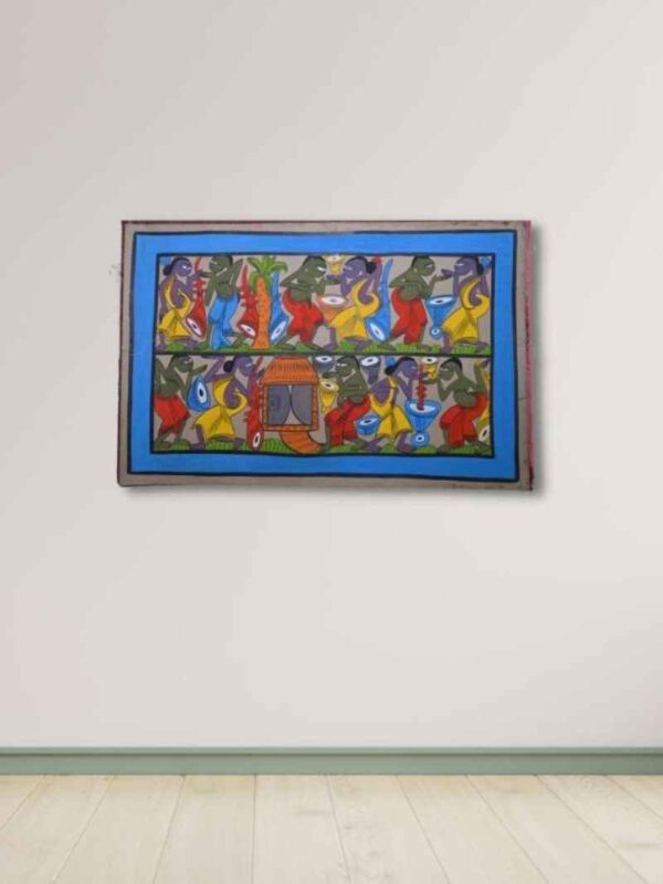 Santhal Dance Pattachitra Painting#2 - DPMP - 122317