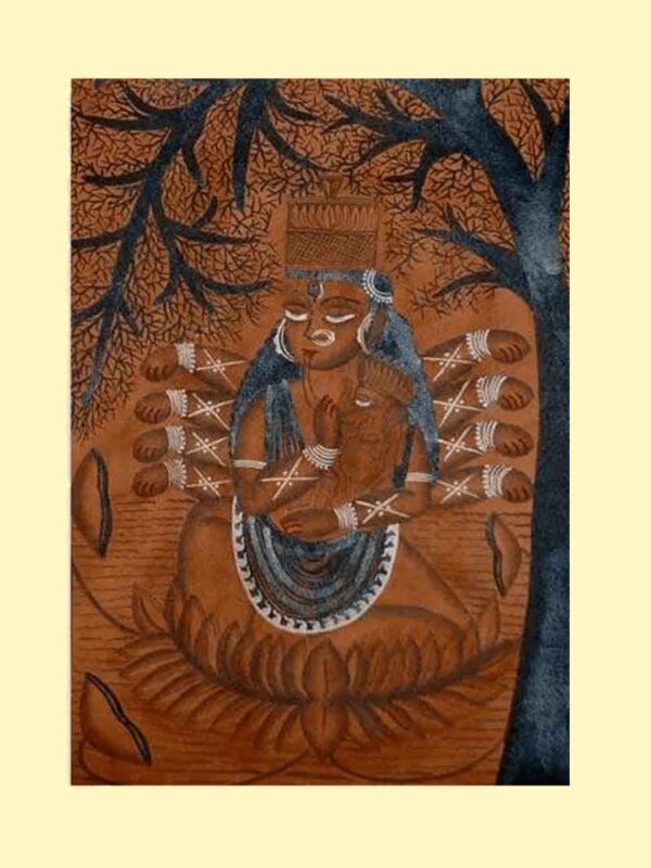 Muddy Blossom Pattachitra Painting